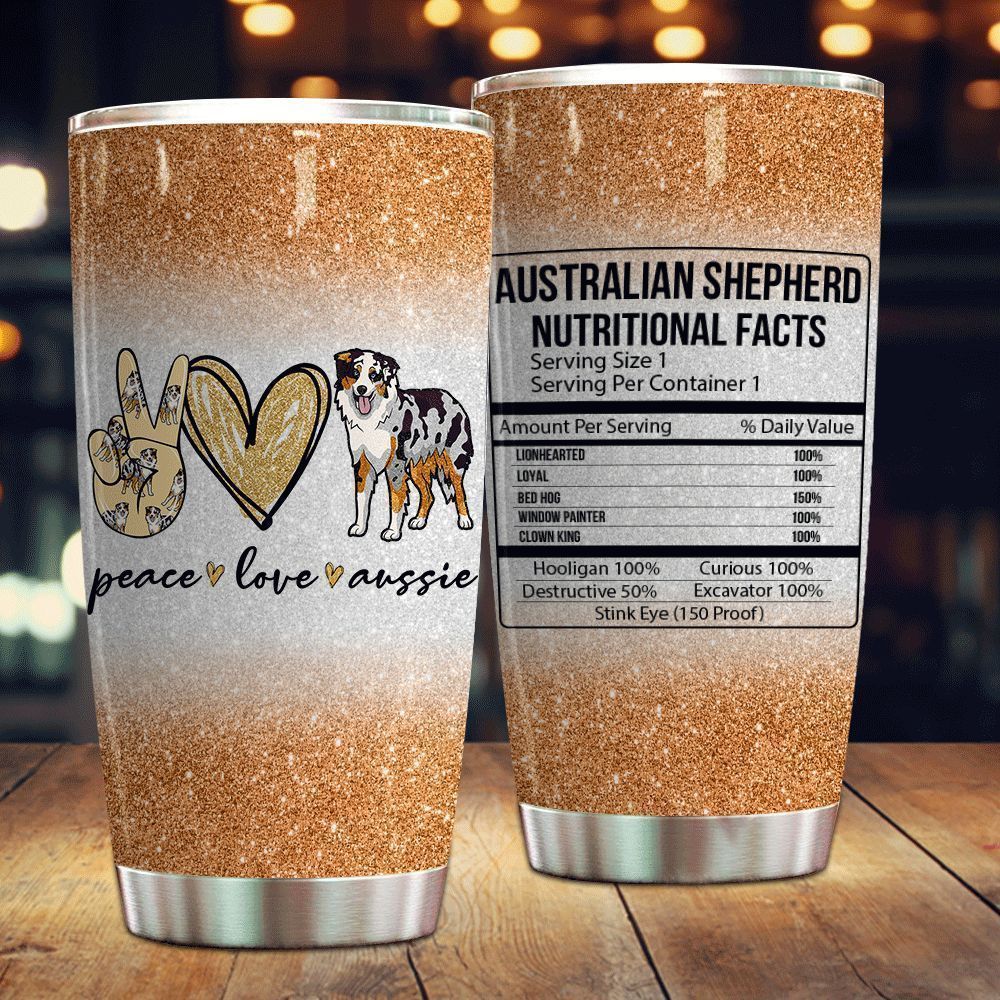 Australian Shepherd Facts Stainless Steel Tumbler Konosbog