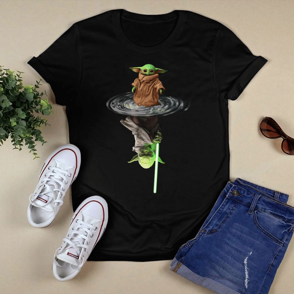 Baby Yoda Water Reflection Matter Yoda Shirt Wenigos