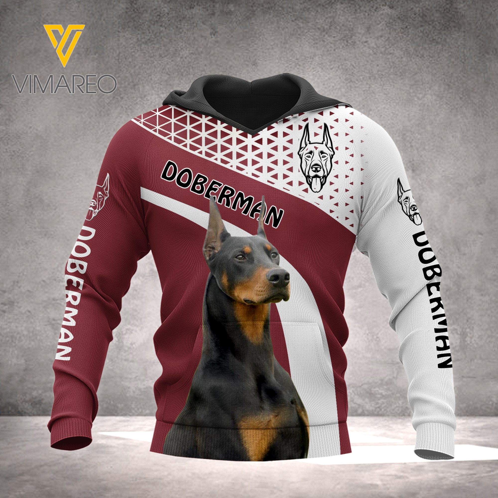Personalized Doberman Tpm All Over Print Hoodie Holuju