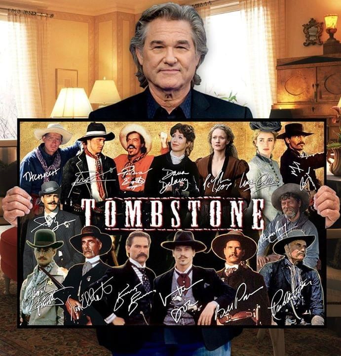 Tombstone Movie Legend Casts Signatures For Fan Poster Canvas Konosbog