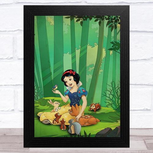 Snow White Bright With Animals Poster Canvas Konosbog