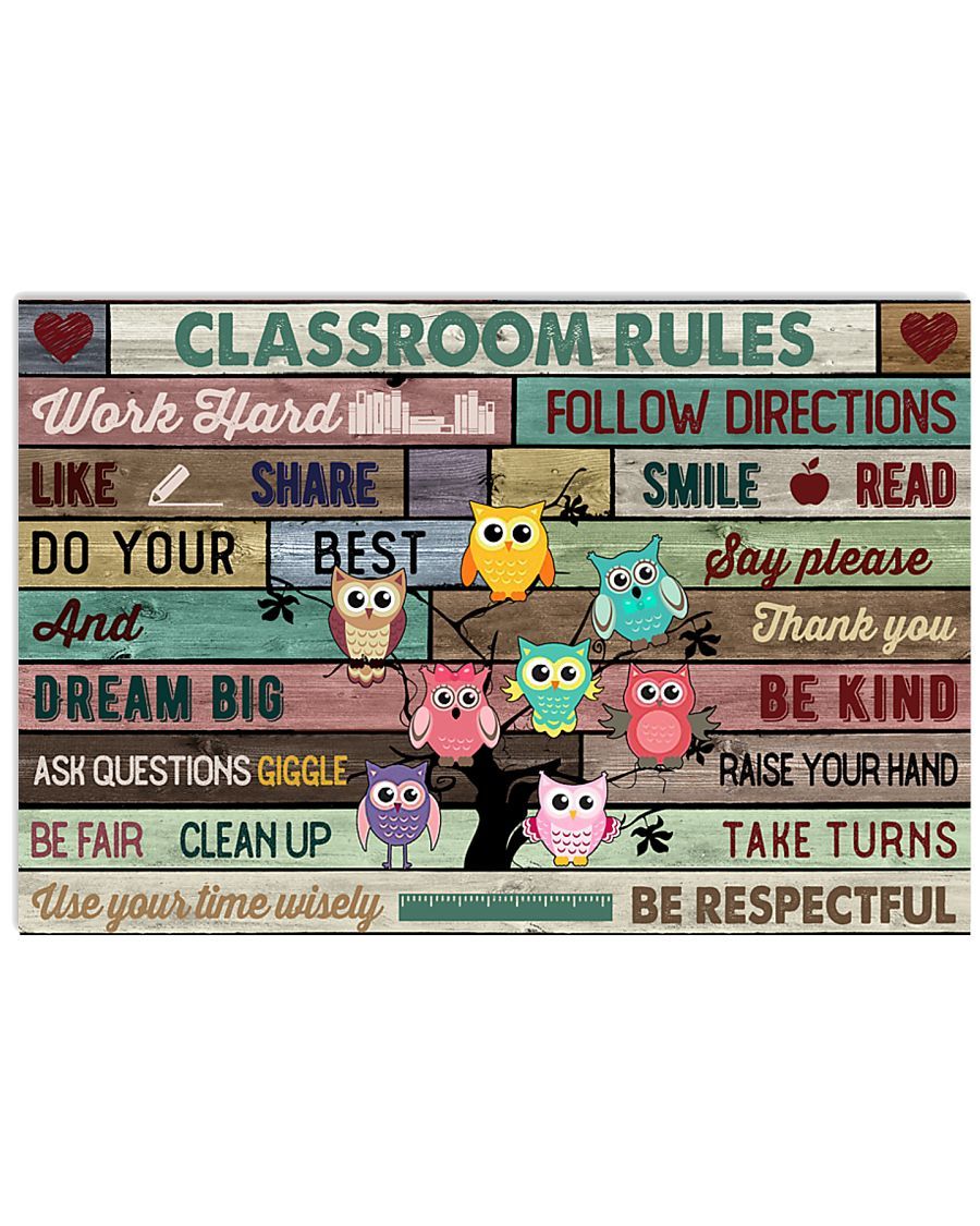 Classroom Rules Teacher Work Hard Follow Directions Like Share Be