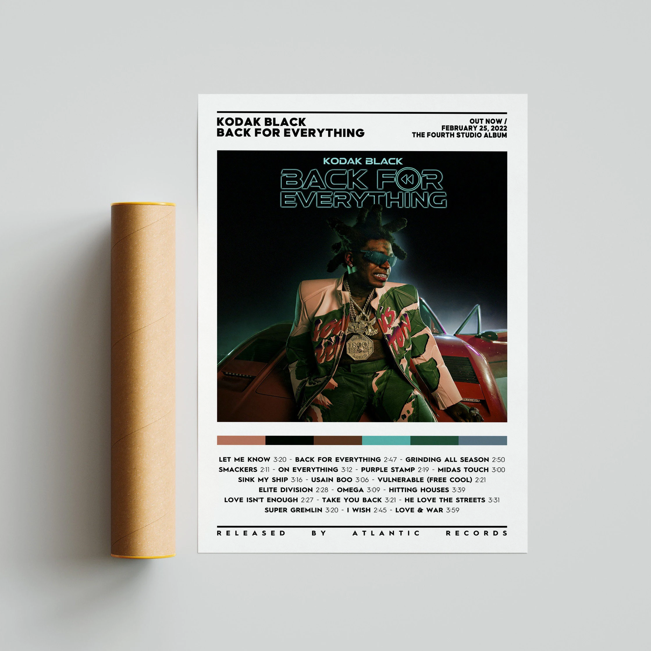 Kodak Black Back For Everything Album s Album Cover Poster Canvas