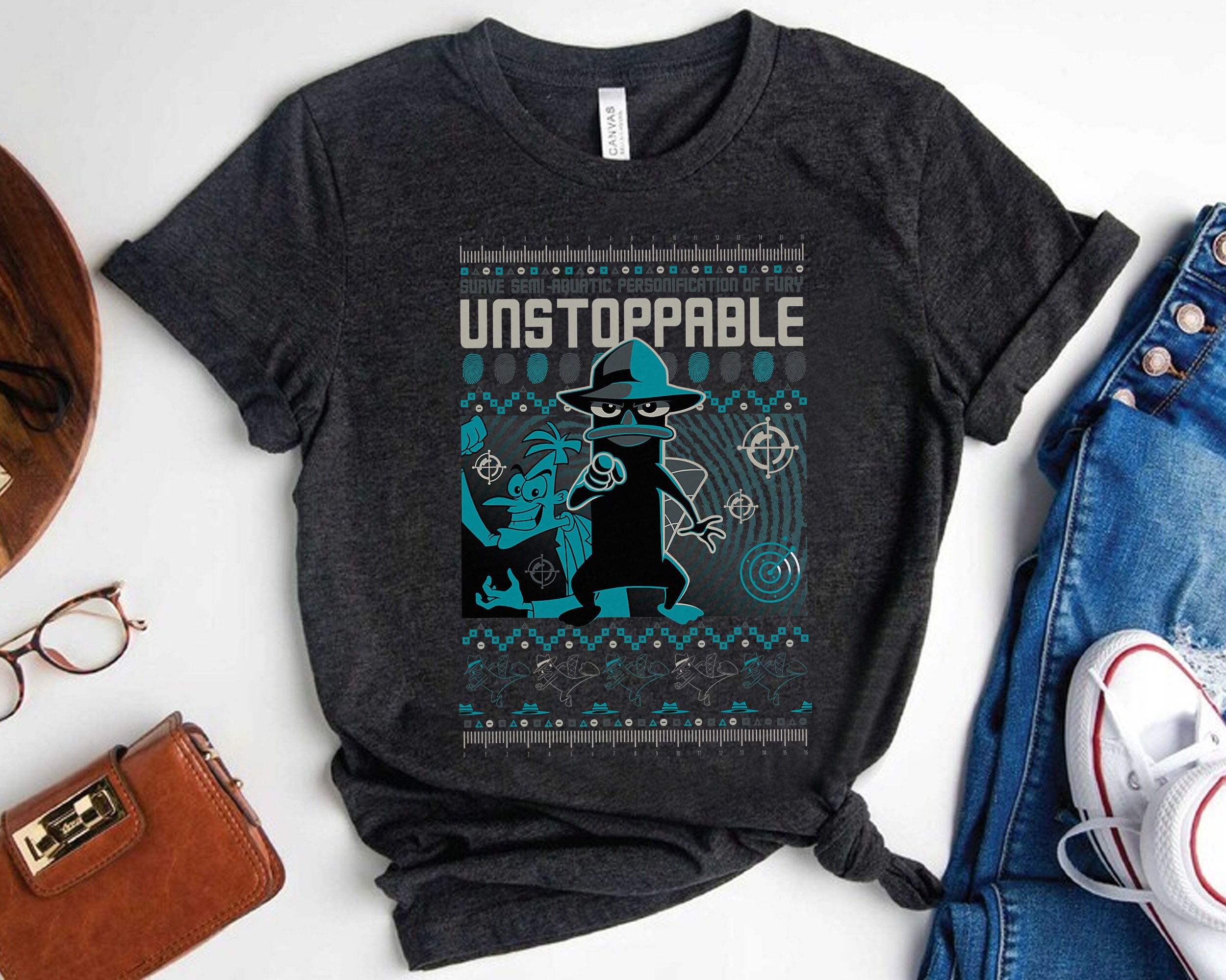 Phineas And Ferb Unstoppable Perry Ugly Shirt Wenigos