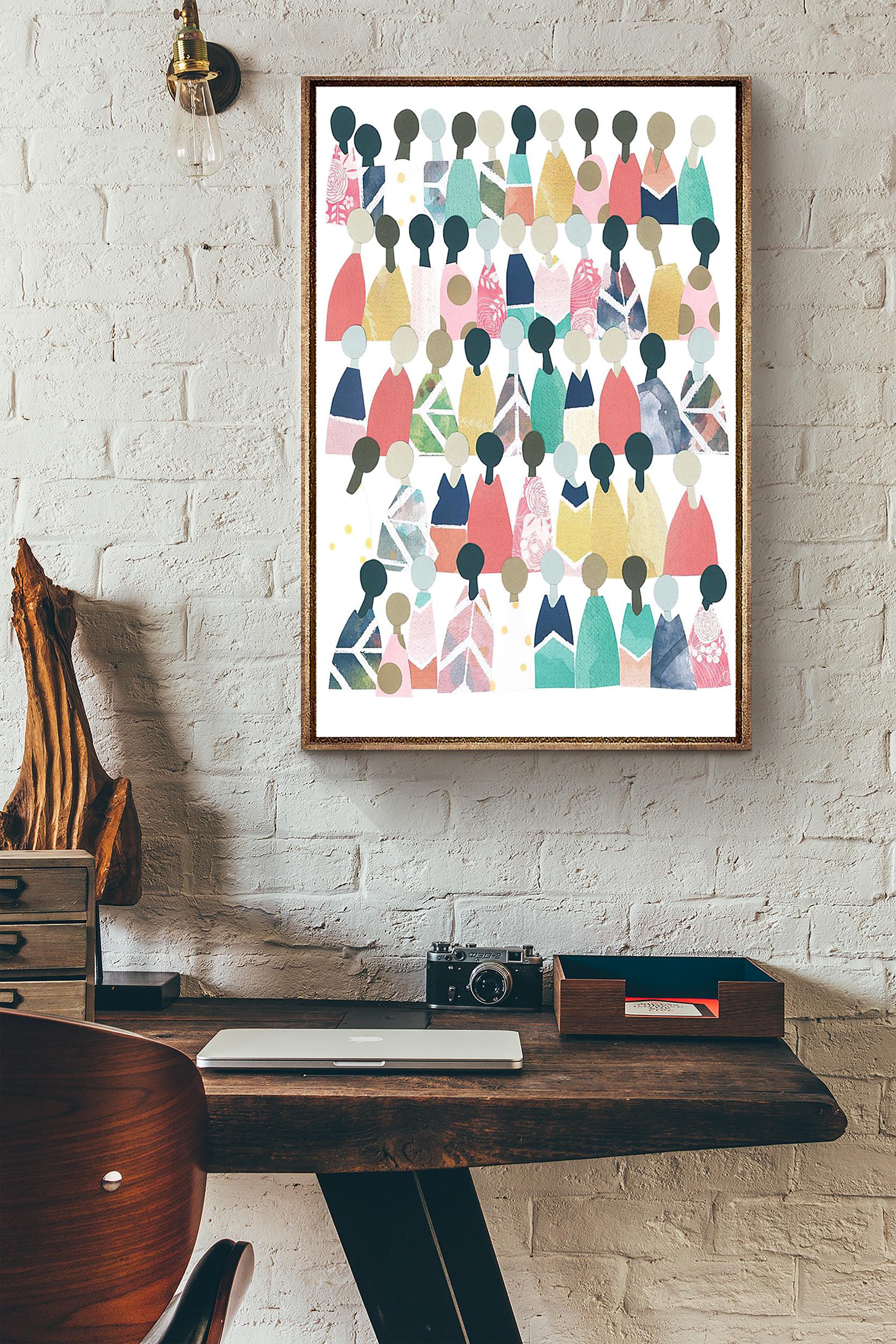 Humanity Culture Silhouette Poster Canvas Konosbog