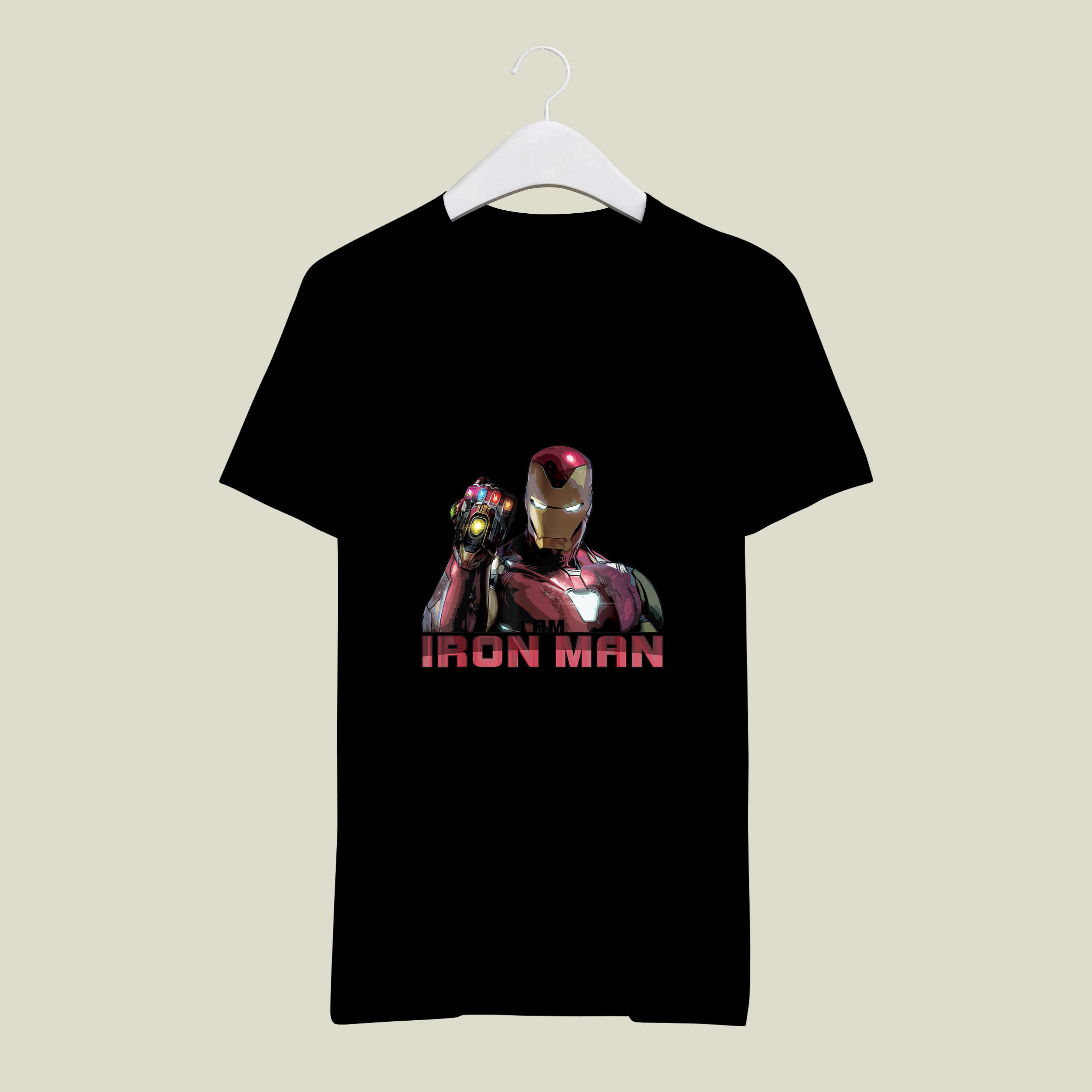 Marvel Avengers Endgame I Am Iron Man Movie Quote Portrait Shirt Henrynon